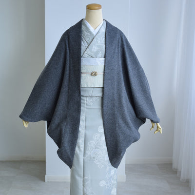 【コート ドルマン2wayコート グレー】羽織 単品 JAPAN MODE モモンガコート 和装コート 羊毛 ボレロ ポケット付き 羽織紐が付けられる乳付き【取り寄せ品】（5230606500）