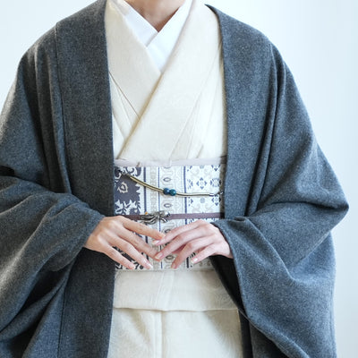 【コート ドルマン2wayコート グレー】羽織 単品 JAPAN MODE モモンガコート 和装コート 羊毛 ボレロ ポケット付き 羽織紐が付けられる乳付き【取り寄せ品】（5230606500）