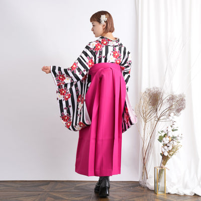 【リサイクル袴】袴 単品 販売品 中古 USED ピンク 袴91cm（身長153-158cm）卒業式  ひよこ商店 （5269627800）【中古販売】