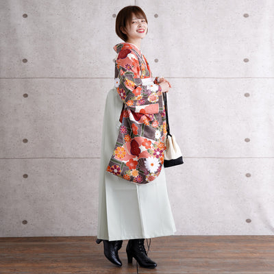 【リサイクル袴】袴 単品 販売品 中古 USED ミント 袴91cm（身長153-158cm）卒業式  ひよこ商店 （5269627900）【中古販売】