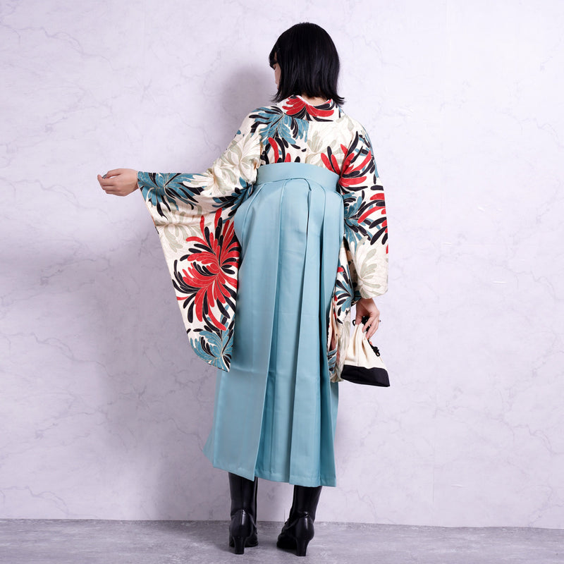 【リサイクル袴】袴 単品 販売品 中古 USED 水色 袴91cm（身長153-158cm）卒業式  ひよこ商店 （5269628000）【中古販売】