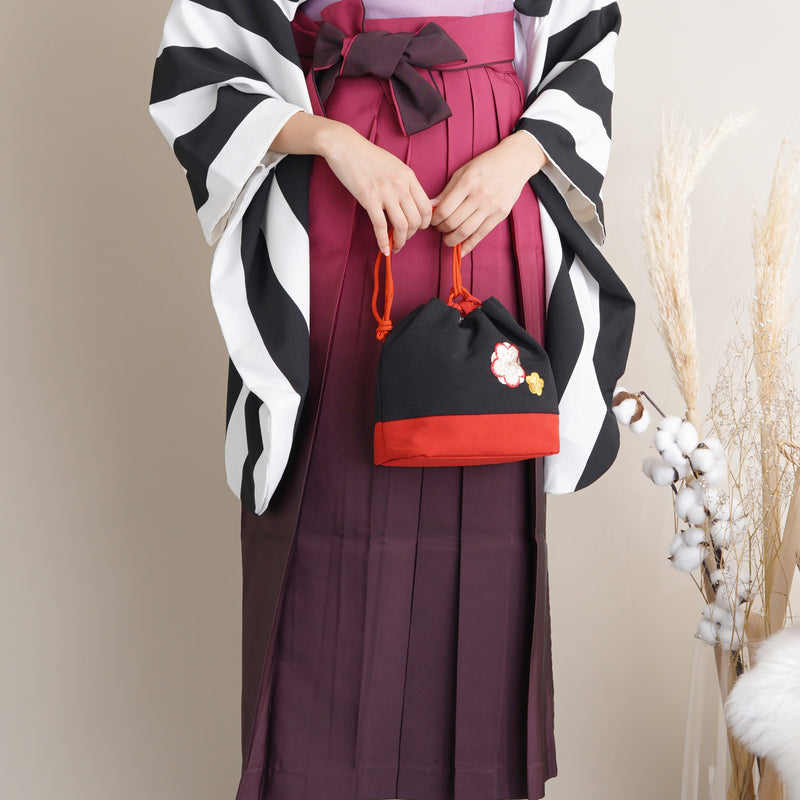 【リサイクル袴】袴 単品 販売品 中古 USED えんじ ぼかし 袴95cm（身長158-163cm）卒業式  （5270627000）【中古販売】