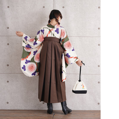 【リサイクル袴】袴 単品 販売品 中古 USED ブラウン 袴99cm（身長163-170cm）卒業式  ひよこ商店（5271625600）【中古販売】