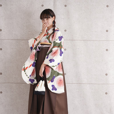 【リサイクル袴】袴 単品 販売品 中古 USED ブラウン 袴99cm（身長163-170cm）卒業式  ひよこ商店（5271625600）【中古販売】