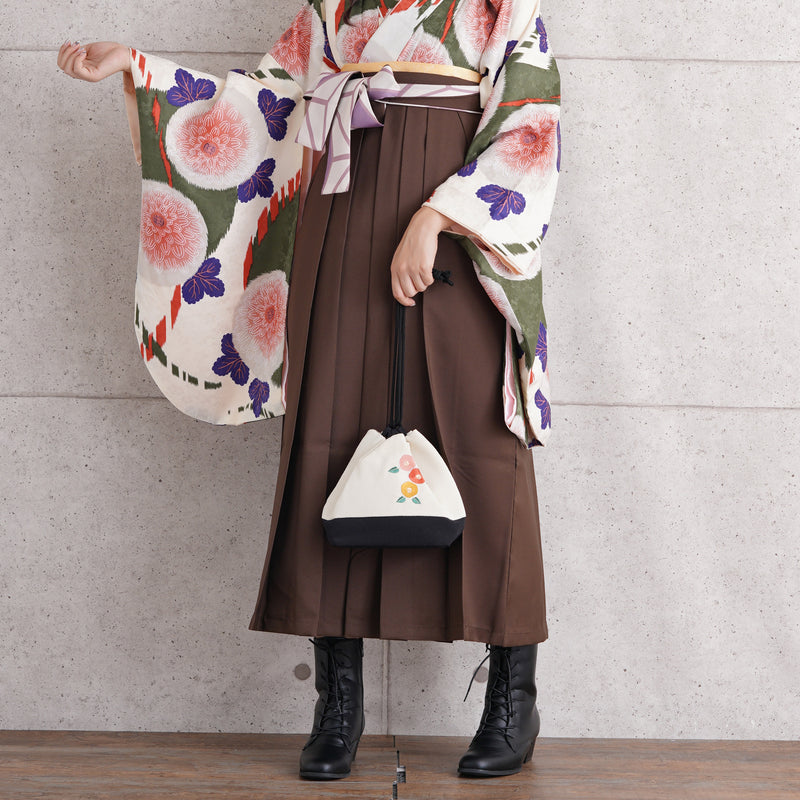 【リサイクル袴】袴 単品 販売品 中古 USED ブラウン 袴99cm（身長163-170cm）卒業式  ひよこ商店（5271625600）【中古販売】
