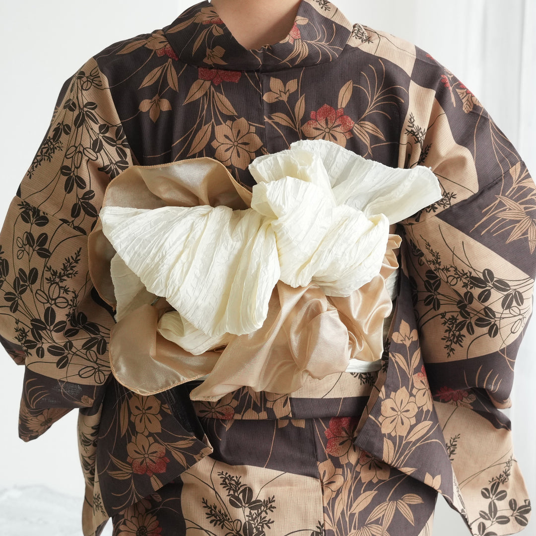 utatane オーガンジープチ兵児帯 選べる6色】 大人カラー へこ帯