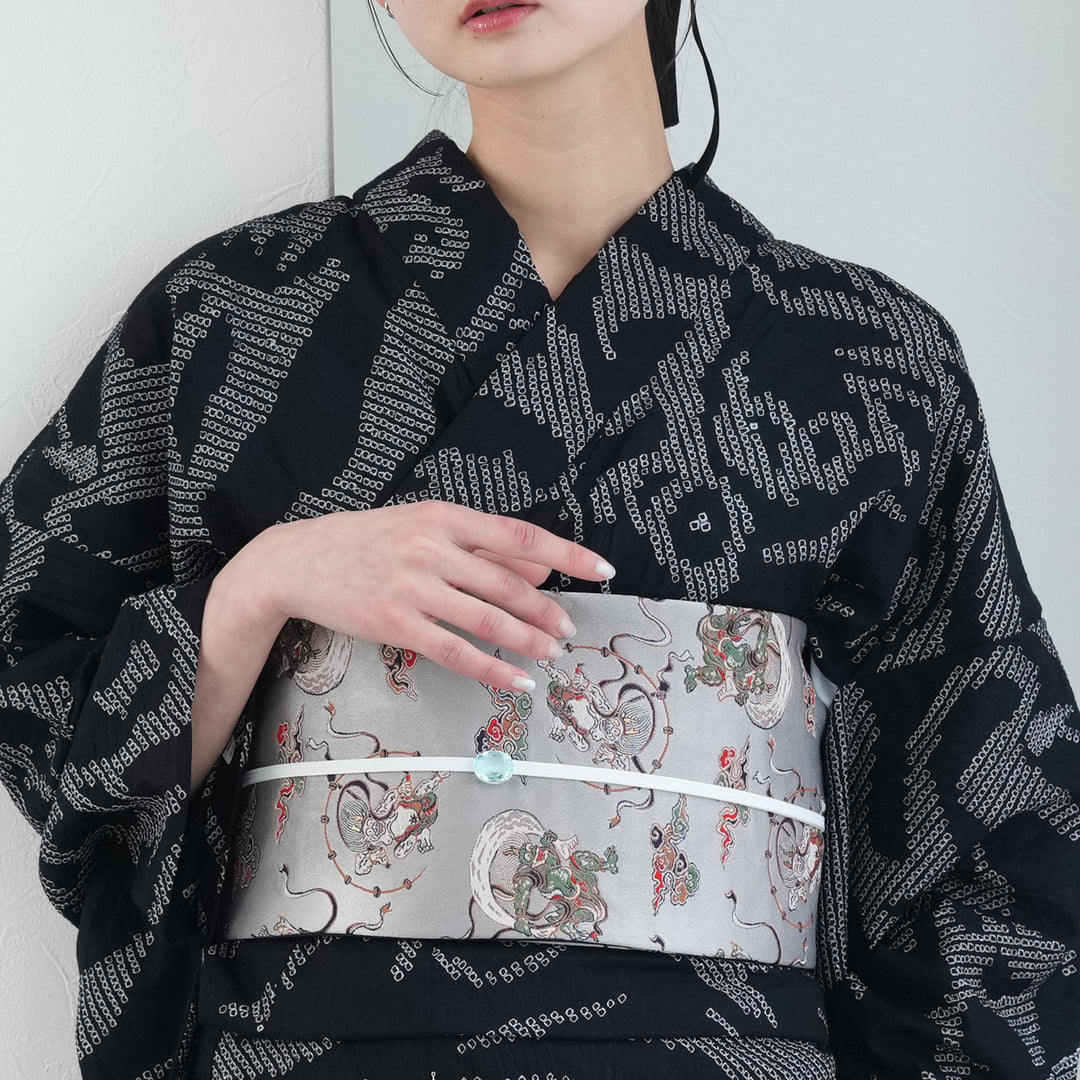 半幅帯 風神雷神】帯単品 数量限定 レディース リバーシブル半巾