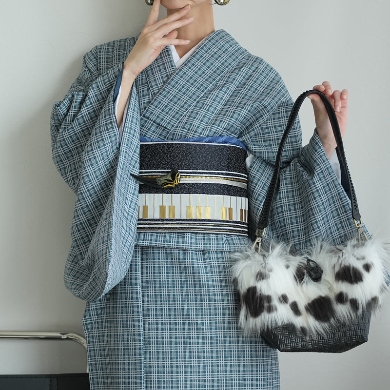 【細帯 ピアノフォルテ】半幅帯 単品 数量限定 浴衣 着物 小紋 レディース 金襴 日本製 ニコアンティーク （5279626200）