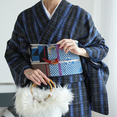 【細帯 花街モダン】半幅帯 単品 数量限定 浴衣 着物 小紋 レディース 金襴 日本製 ニコアンティーク （5279626300）