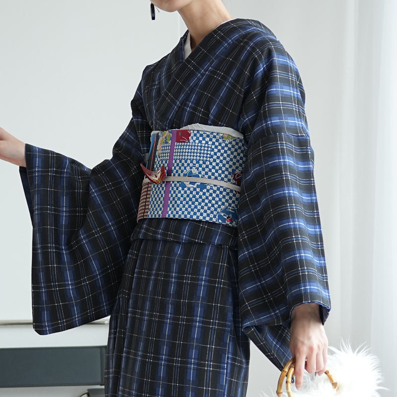 【細帯 花街モダン】半幅帯 単品 数量限定 浴衣 着物 小紋 レディース 金襴 日本製 ニコアンティーク （5279626300）