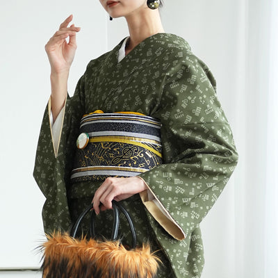 【細帯 夜の音楽祭】半幅帯 単品 数量限定 浴衣 着物 小紋 レディース 金襴 日本製 ニコアンティーク （5279626500）