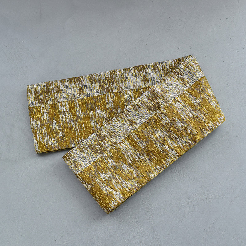 【半幅帯 リバーシブル 芥子雅】帯単品 小袋帯 長尺 日本製 細帯 オールシーズン 浴衣 紬 小紋 着物 からし ブラウン（5279626800）