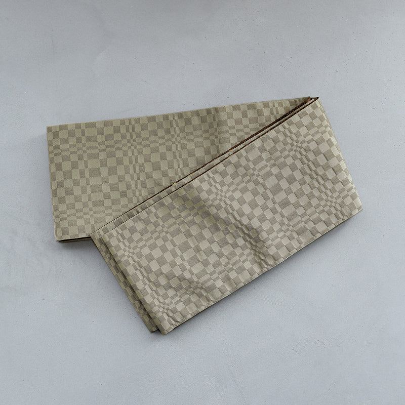 【半幅帯 リバーシブル 鳶色流光】帯単品 小袋帯 長尺 日本製 細帯 オールシーズン 浴衣 紬 小紋 着物 茶 金 グレー グレージュ（5279627100）