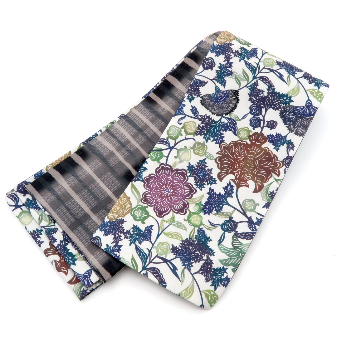 半巾帯☆細帯☆小袋帯☆モノトーン☆日本製 新品 正絹 四寸帯 小袋帯 半幅帯 本場 筑前 博多織 協和織物