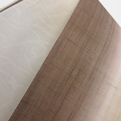 帯 小袋帯 正絹 半幅帯 縞 ブラウン 茶色 白 ベージュ 半巾帯 日本製 （5280608200）