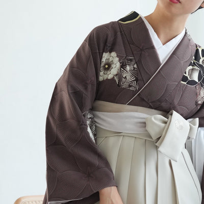 帯 単品 はかま＆ゆかた兼用 リバーシブル半幅帯 単衣帯 くすみカラー 日本製 （5280611301）
