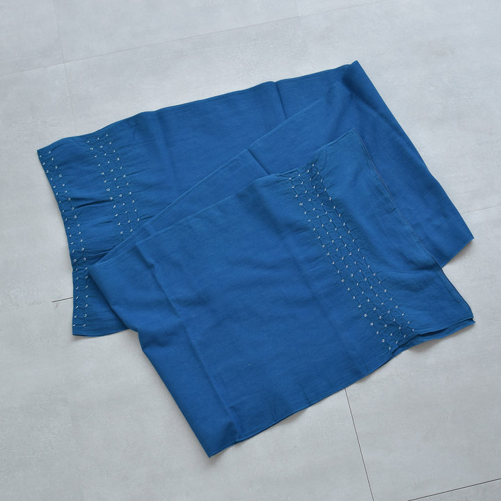 兵児帯 清江絞り 有松染め バラ疋田 インクブルー】綿麻 帯単品 日本製