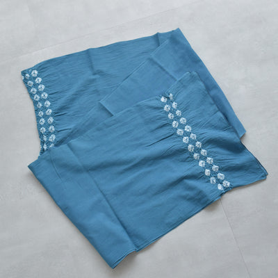 【兵児帯  清江絞り 有松染め 菱　薄藍】綿麻 帯単品 日本製 麻混 夏用 浴衣や夏着物にも（5281611300）