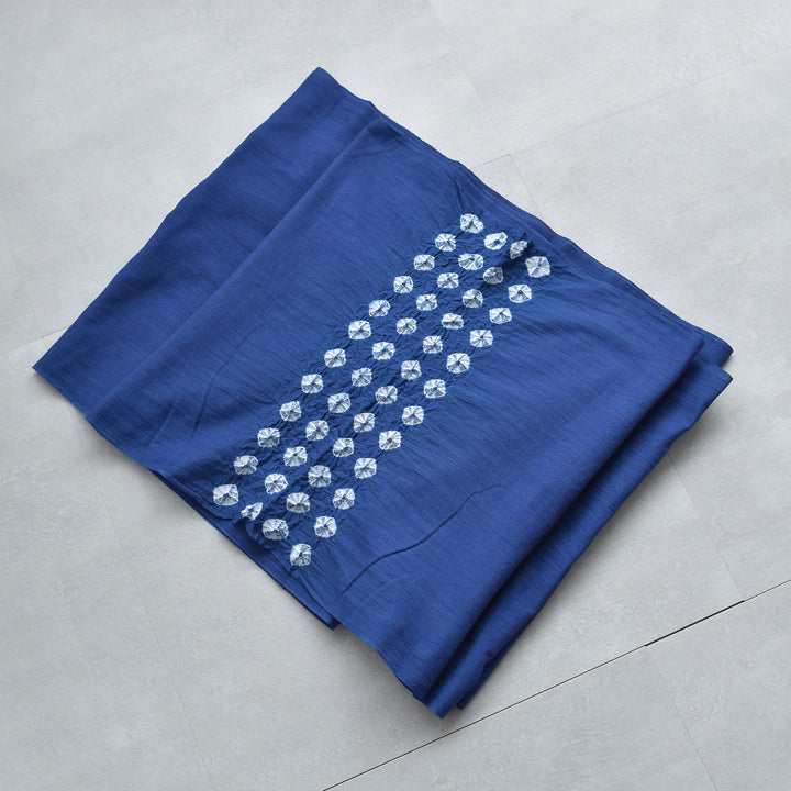 兵児帯 清江絞り 有松染め トンボ・菱・トンボ 花紺】綿麻 帯単品 日本