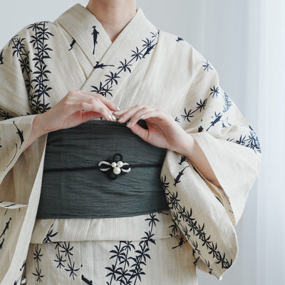 【兵児帯 小千谷縮 カーキ】へこ帯単品 本麻 越後小千谷本麻織物 utatane トスコ オーガニック ラミー100％使用 浴衣や夏着物にも（5281612500）