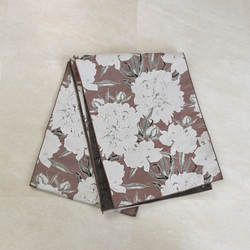 兵児帯 ジャガード 紅琥珀芍薬 】帯単品 日本製 大人のへこ帯