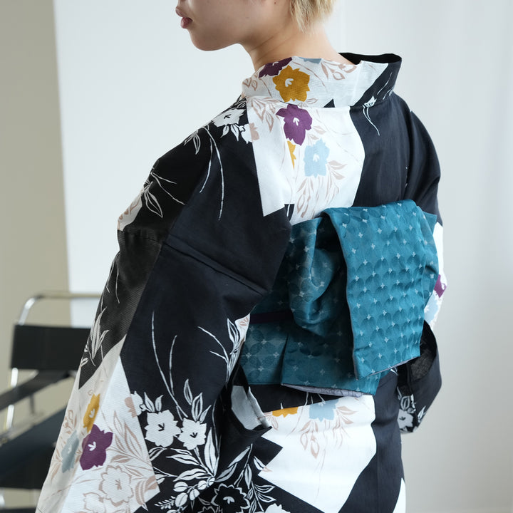 utatane 作り帯】単品 リバーシブル 小袋帯 変わり結び 日本製 浴衣や