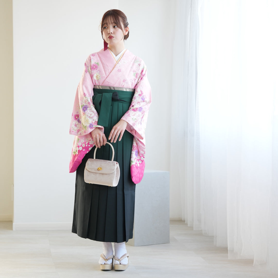 草履バッグセット 4枚芯 厚底草履】ベロア 成人式振袖や卒業式袴にも