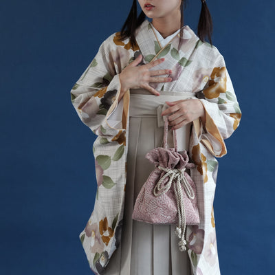 巾着バッグ utatane 巾着 2wayショルダー 浴衣や袴にも国産生地 日本製（5374602200）
