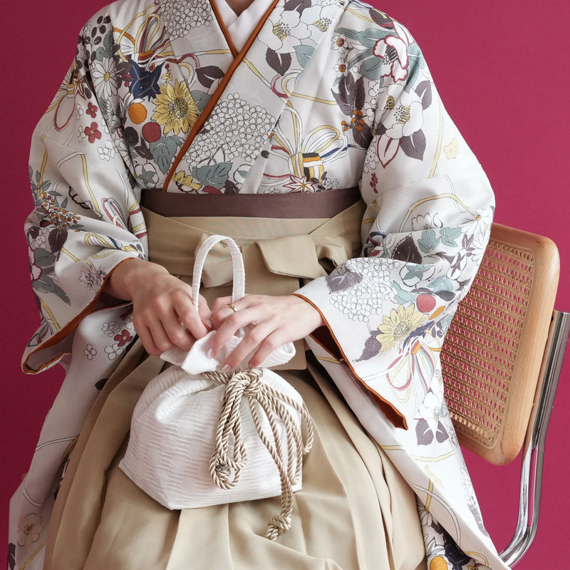 巾着バッグ utatane 巾着 2wayショルダー 浴衣や袴にも国産生地 日本製（5374603400）