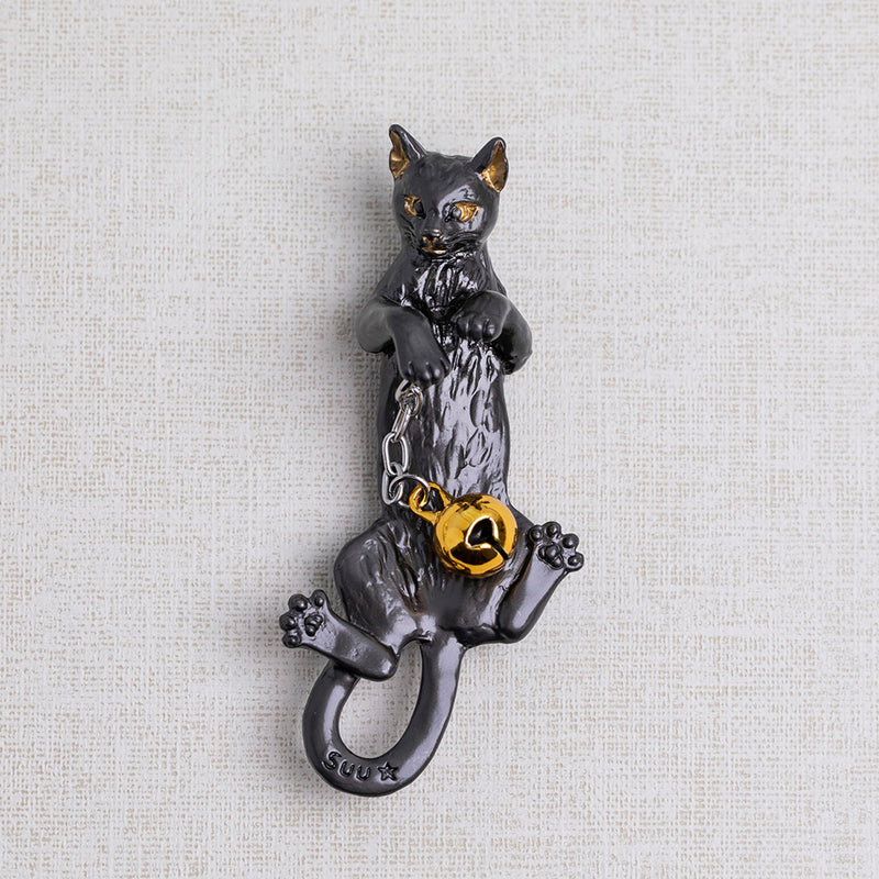 帯飾り 根付 数-SUU- 黒猫 日本製  ハンドメイド 和装小物【取り寄せ品】（5407600400）