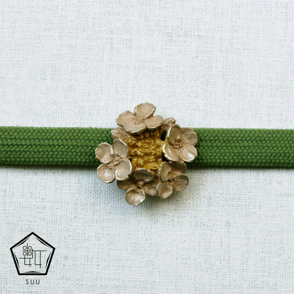 帯留め 数-SUU- 菜の花 日本製 帯小物 ハンドメイド【取り寄せ品