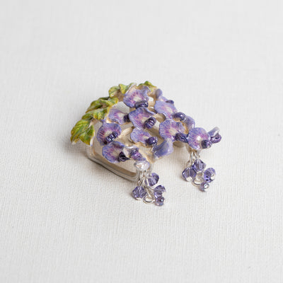 帯留め 数-SUU- 藤の花 日本製 帯小物 ハンドメイド【取り寄せ品】（5408623600）
