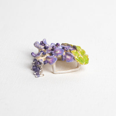 帯留め 数-SUU- 藤の花 日本製 帯小物 ハンドメイド【取り寄せ品】（5408623600）