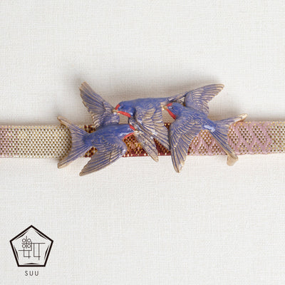 帯留め 数-SUU- 飛燕 日本製 帯小物 ハンドメイド【取り寄せ品】（5408623800）