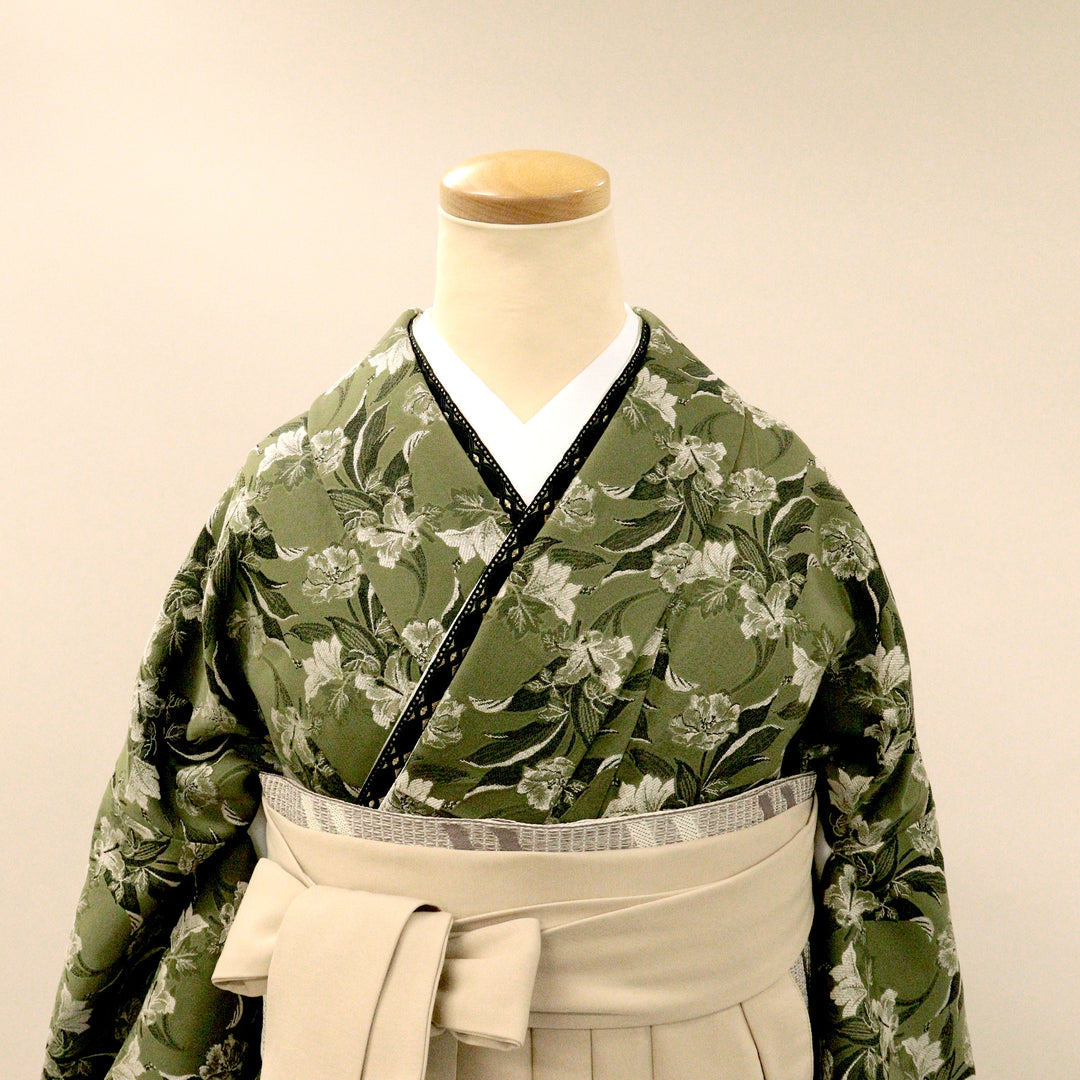 重ね衿 刺繍 リボン くすみカラー 伊達衿 伊達襟 重ね襟 赤 黒