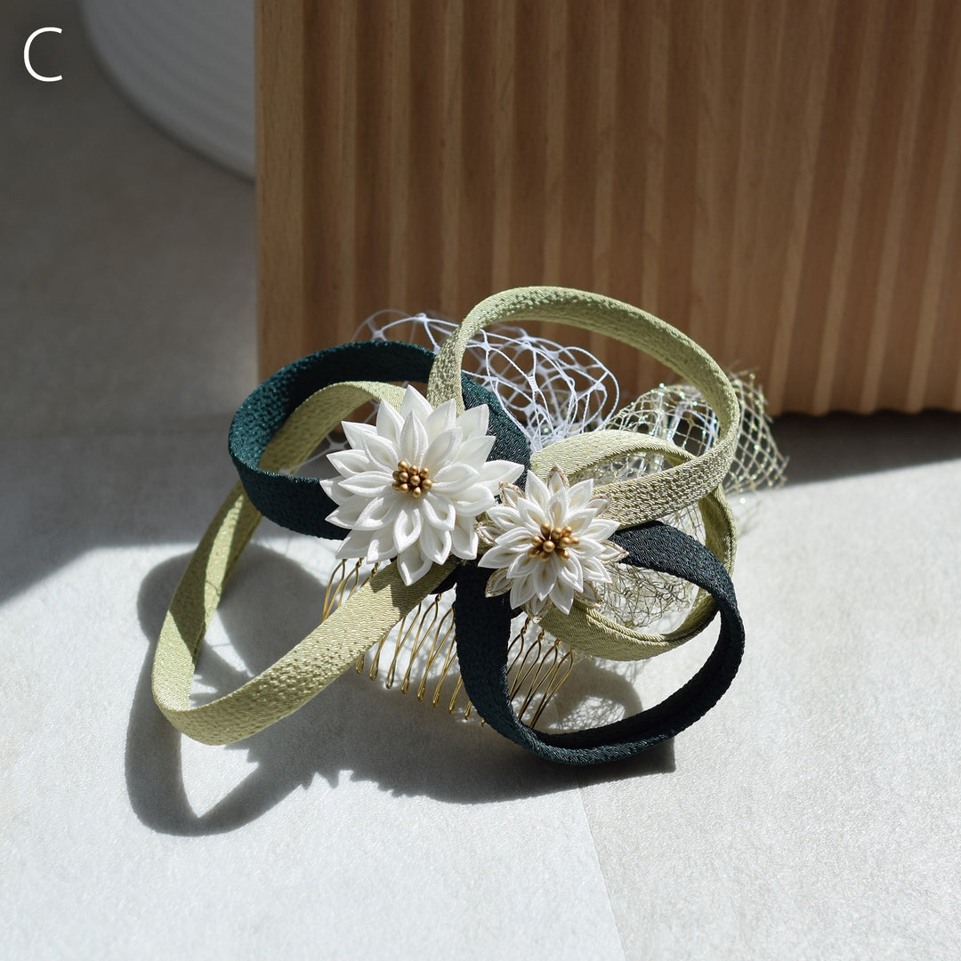 Silk Hana】No.15 菊の花のヘアコーム コーム Silk Hana 通販