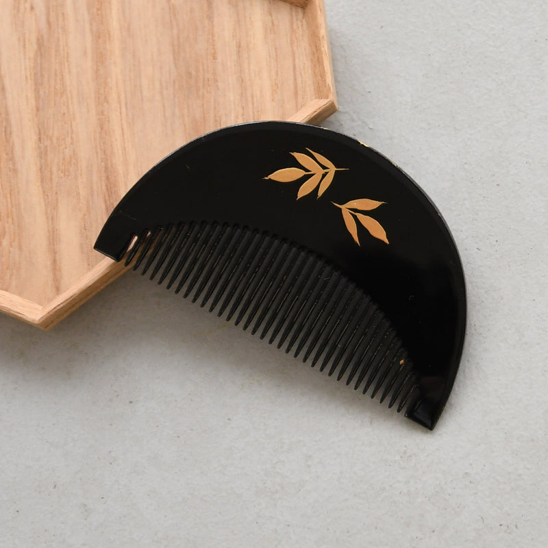 【蒔絵塗り前櫛かんざし 赤い実】くし 和コーム 螺鈿 ヘアアクセサリー 髪飾り 日本製 浴衣や成人式振袖、卒業式袴や普段のヘアアレンジにも（5432633000）