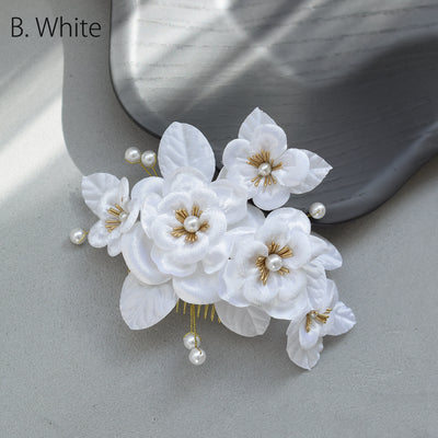 【髪飾り ベルベットローズ コームUピン2点セット】 花 薔薇 ベロア調 パール ヘアアクセサリー  日本製 成人式振袖や卒業式袴にも（5432639801）【取り寄せ品】