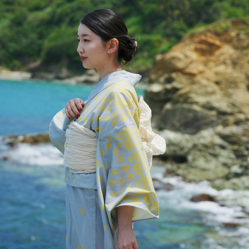 【運試し！utatane×Kuovi（クオヴィ）コラボアイテム5点福袋 2026】送料無料！Max64,496円相当 KUOVI浴衣3点セット・100％遮光日傘 スライドショート47cm・折りたたみ 3段折り55cm or 50cm・腰紐・着物クリップ（6498601900）