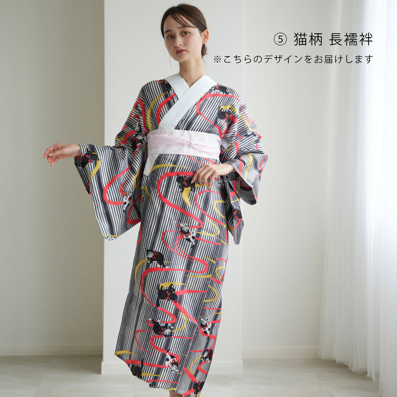 【開運！ねこづくし6点福袋 2026】送料無料！Max68,494円相当 ニコアンティーク×ご縁猫 招き猫・ファブリック着物・国内縫製細帯・猫裏地ポンチョコート・ねこ柄長襦袢・猫耳帽子（6498602000）