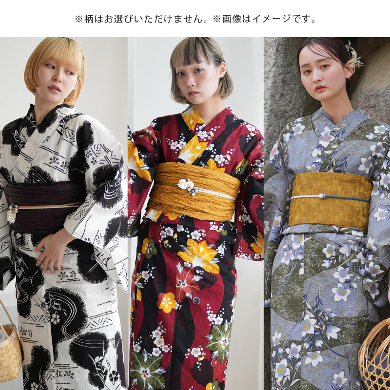 【中身が被らない！ 100％完全遮光日傘＋浴衣(Lサイズ2点)＋おまけ 4点福袋 2026】送料無料  浴衣単品(Lサイズ 適応身長 約165-175cm）（6498603801）