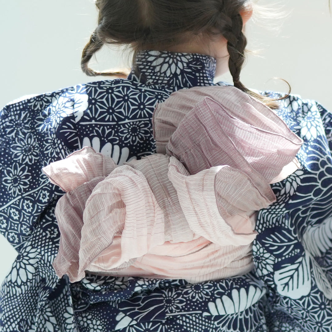 utatane 注染工房 日本製小幅生地使用 浴衣と帯のセット　日本製浴衣 utatane × 注染工房 浴衣3点セット ( ゆかた・帯・下駄 ) 赤坂紬