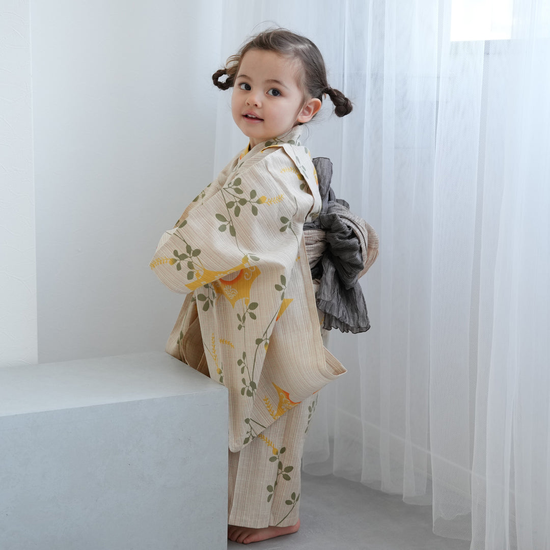utatane日本製　子供浴衣3点セット 楽天市場】【20％OFF】子供浴衣 3点セット（浴衣/帯/下駄