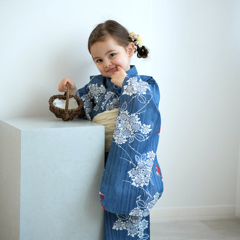 ブランド一覧 | ワールド オンラインストア ニコアンティーク kids 子供浴衣3点セット（ゆかた 高級変わり織 着物・浴衣