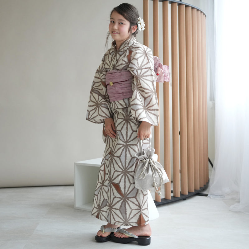 ゆかた 浴衣 セパレートタイプ 140cm 135cm~145cm 下駄 - 通販