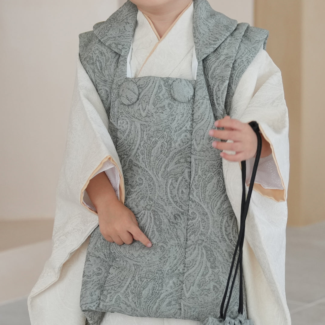 七五三 3歳 男の子 utatane 被布セット 子供 kids 三つ身 お祝い着