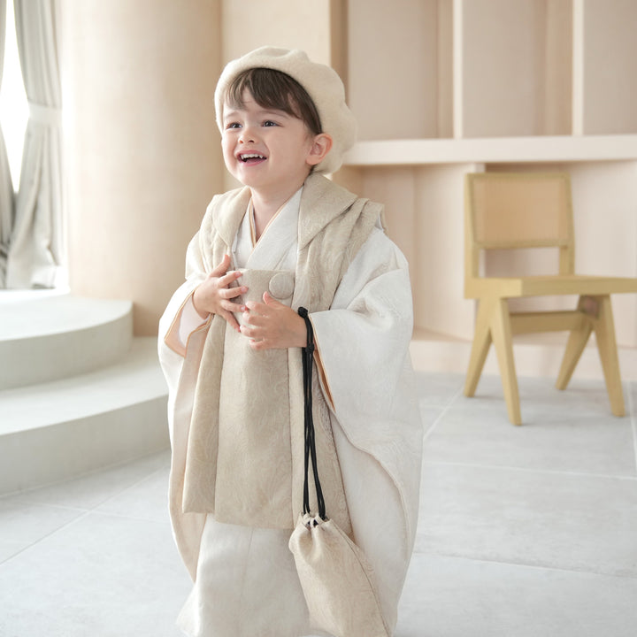 七五三 3歳 男の子 utatane 被布セット 子供 kids 三つ身 お祝い着