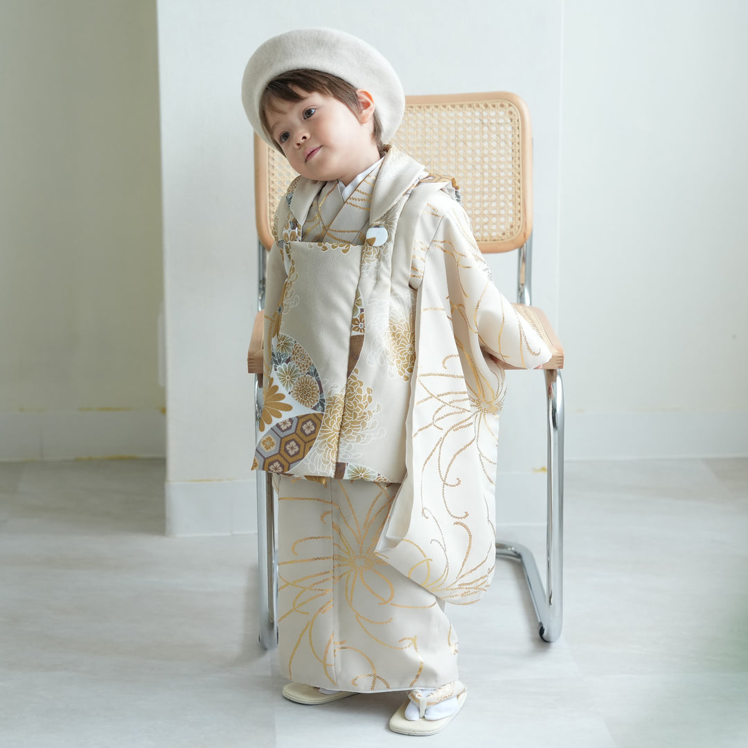 七五三 3歳 男の子 ひよこ商店 被布セット 子供 kids 三つ身