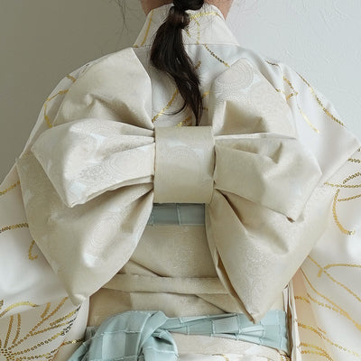 【七五三着物 7歳 女の子 着物セット】販売品 四つ身 クリーム金彩・糸菊 ひよこ商店（6728613900）