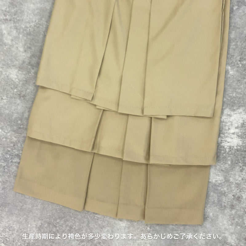 【リサイクル着物】 2尺袖着物 袴 2点セット 販売品 中古 USED レース オフ白系 袴87cm（身長145-152cm） 小学生 ジュニア 低身長コーデ 重ね衿縫い付済 （6733702811）【中古販売】